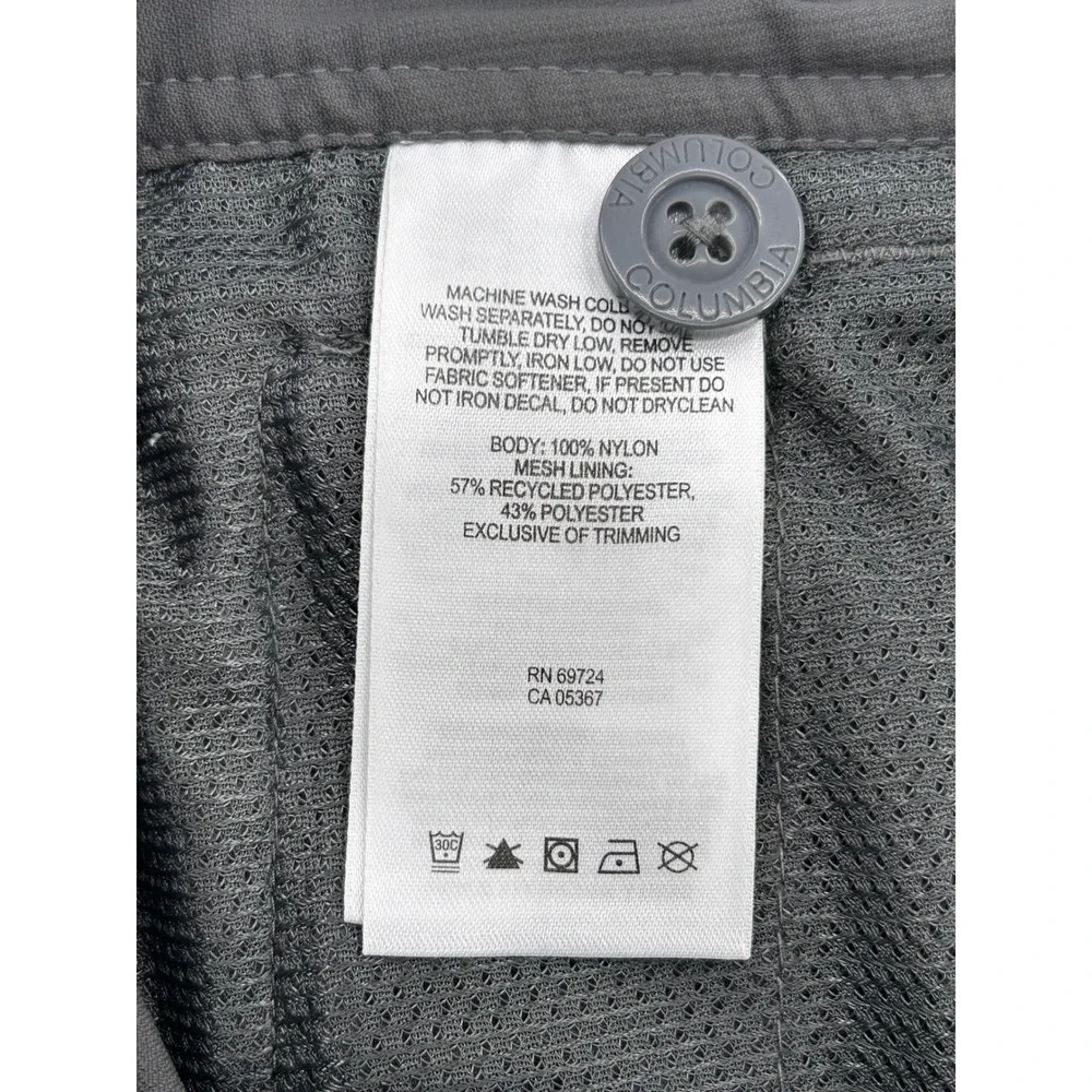 Columbia Womens Gray Nylon Cargo Hiking Shorts 6 Utility Outdoor Trail Active